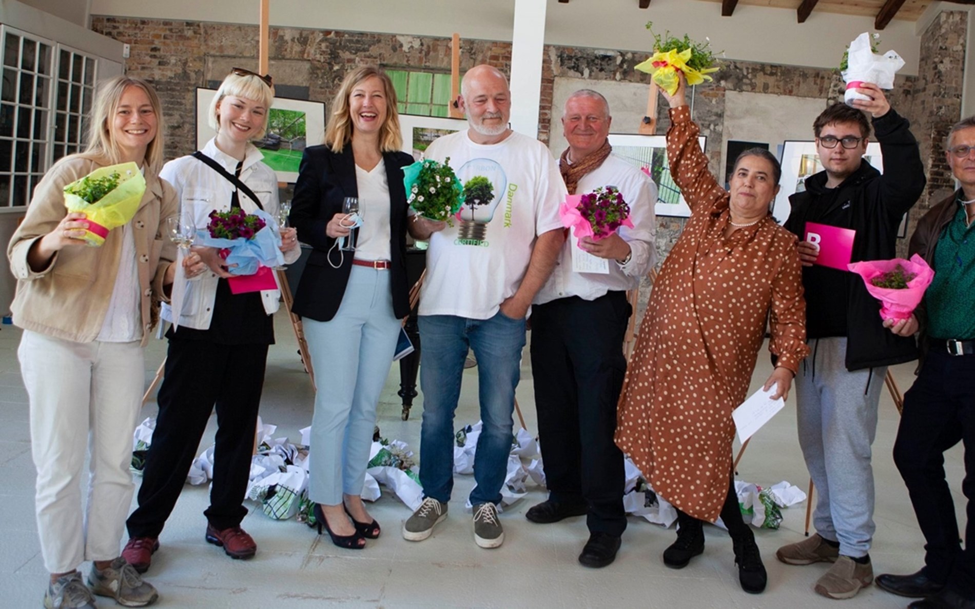 Sofie Carsten Nielsen sammen med medlemmer af Grønt generationsråd